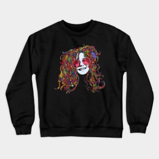 janis joplin bang 3 Crewneck Sweatshirt